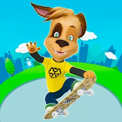 Скачать взлом Pooches: Skateboard [МОД Unlocked] на Андроид