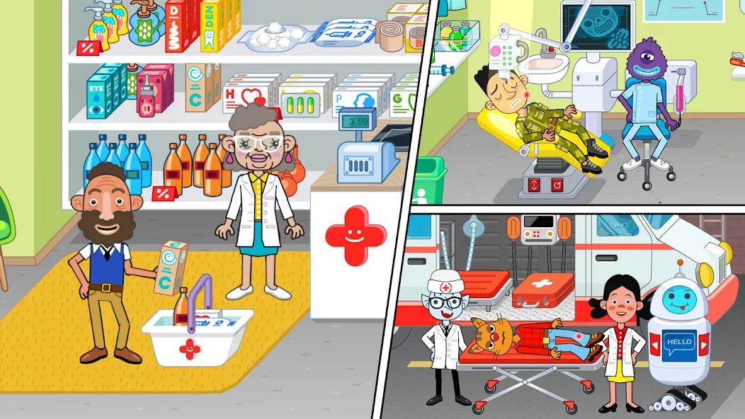 Pepi Hospital: Learn & Care (Пепи Хоспитал)  [МОД Бесконечные монеты] Screenshot 3