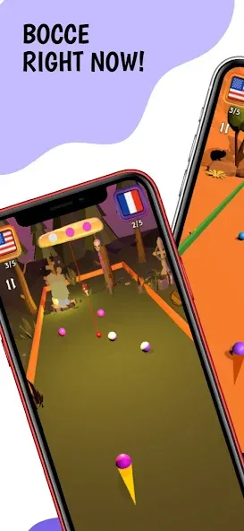 Bocce Ball 3D: Nations League (Бочче Болл 3Д)  [МОД Menu] Screenshot 1