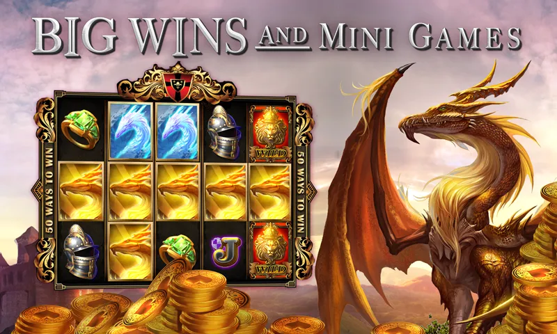 Slots Dragon Machine (Трон драконов слоты)  [МОД Много монет] Screenshot 1