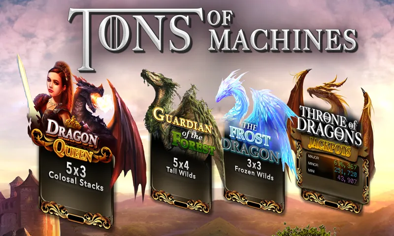 Slots Dragon Machine (Трон драконов слоты)  [МОД Много монет] Screenshot 3