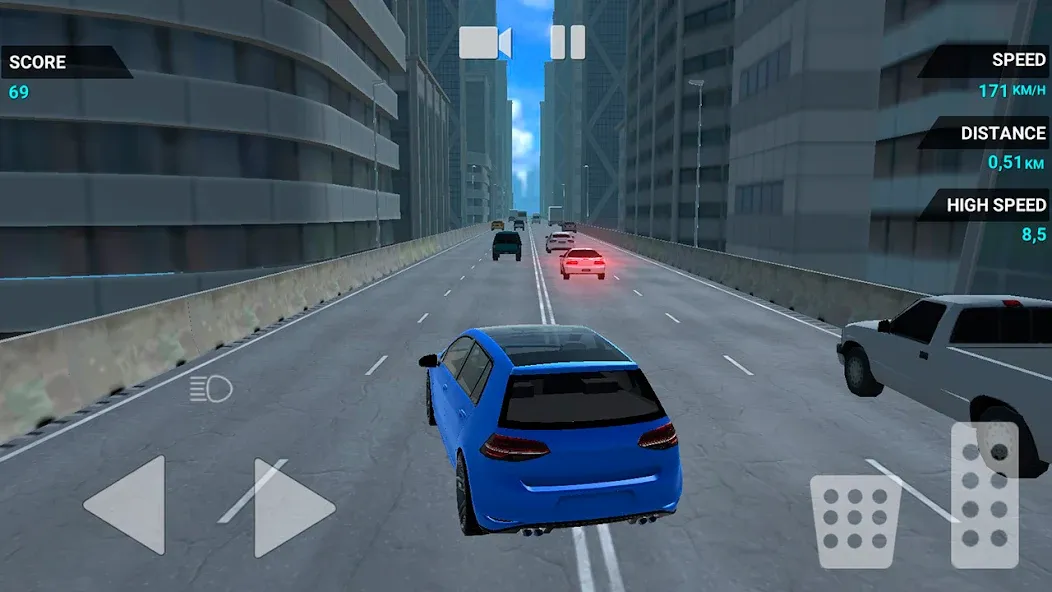 Traffic Racer Speeding Highway (Трафик Рейсер Скоростная Шоссе)  [МОД Mega Pack] Screenshot 5