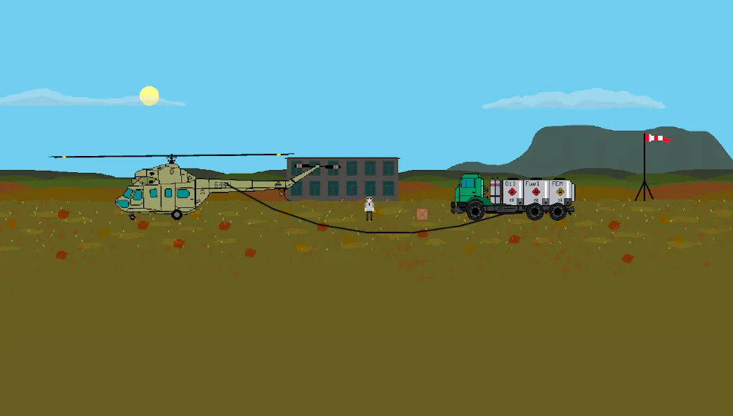 Pixel Helicopter Simulator (Пиксельный симулятор вертолета)  [МОД Unlimited Money] Screenshot 3