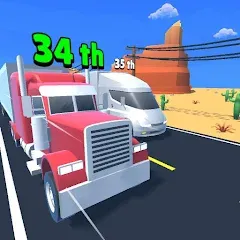 Скачать взлом Idle Truck Racing : Cybertruck (Айдл Трак Рейсинг)  [МОД Mega Pack] на Андроид