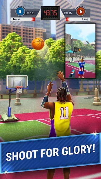 3pt Contest: Basketball Games  [МОД Все открыто] Screenshot 2