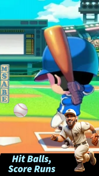 Baseball Letter Strike Homerun  [МОД Unlocked] Screenshot 1