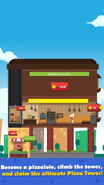 Pizza Tower: Idle Tycoon (Пицца Тауэр)  [МОД Много денег] Screenshot 5