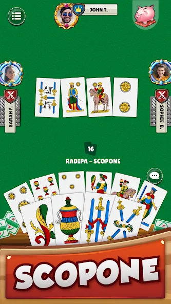 Scopa - Italian Card Game (Скопа)  [МОД Все открыто] Screenshot 4