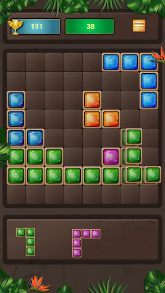 Block Puzzle (Блокголоволомка)  [МОД Много монет] Screenshot 1