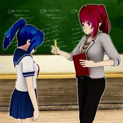 Скачать взлом Anime Girl School Teacher 3D [МОД Mega Pack] на Андроид