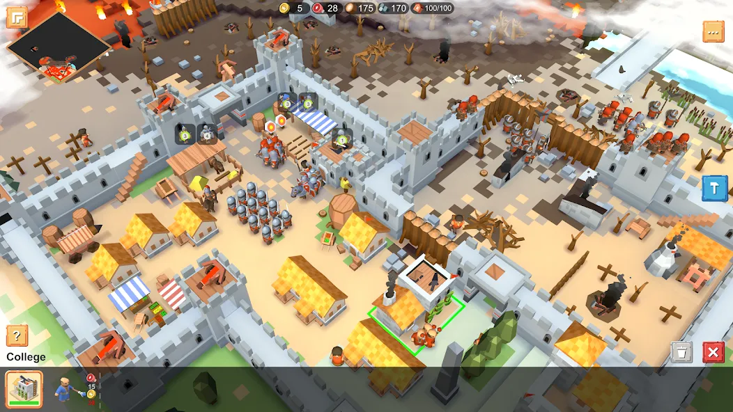 RTS Siege Up! - Medieval War  [МОД Unlocked] Screenshot 1