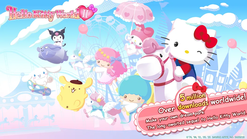 HelloKittyWorld2 Sanrio Kawaii (ХеллоуКиттиВорлд2 Санрио Каваии)  [МОД Много денег] Screenshot 1