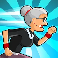 Скачать взлом Angry Gran Run - Running Game (Энгри Гран Ран)  [МОД Бесконечные монеты] на Андроид