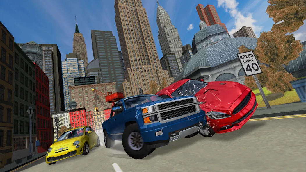 Car Driving Simulator: NY (Симулятор вождения автомобиля)  [МОД Unlocked] Screenshot 1