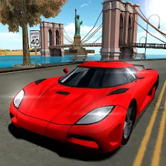 Скачать взлом Car Driving Simulator: NY (Симулятор вождения автомобиля) [МОД Unlocked] на Андроид