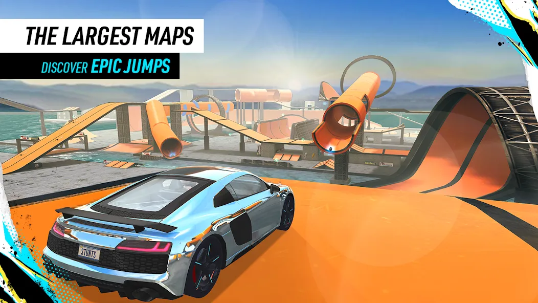 Car Stunt Races: Mega Ramps (Кар Стант Рейсы)  [МОД Все открыто] Screenshot 3