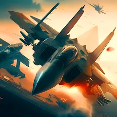 Скачать взлом Aircraft Strike: Jet Fighter [МОД Mega Pack] на Андроид