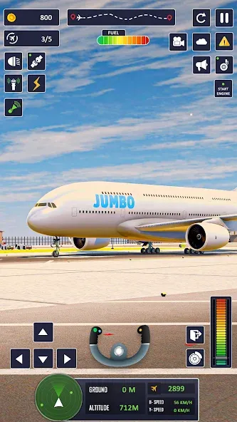 Airplane Game Flight Simulator  [МОД Бесконечные монеты] Screenshot 4