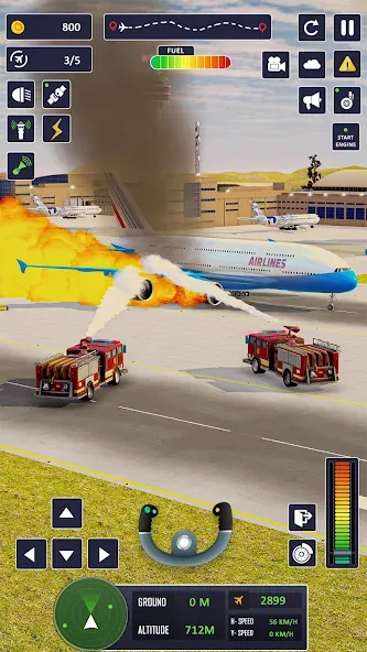 Airplane Game Flight Simulator  [МОД Бесконечные монеты] Screenshot 5