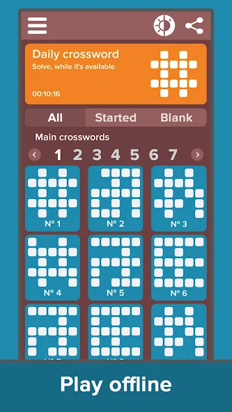 Crossword: Grand collection  [МОД Много монет] Screenshot 3