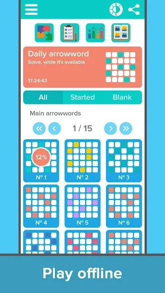 Crossword: Arrowword puzzles  [МОД Unlimited Money] Screenshot 3