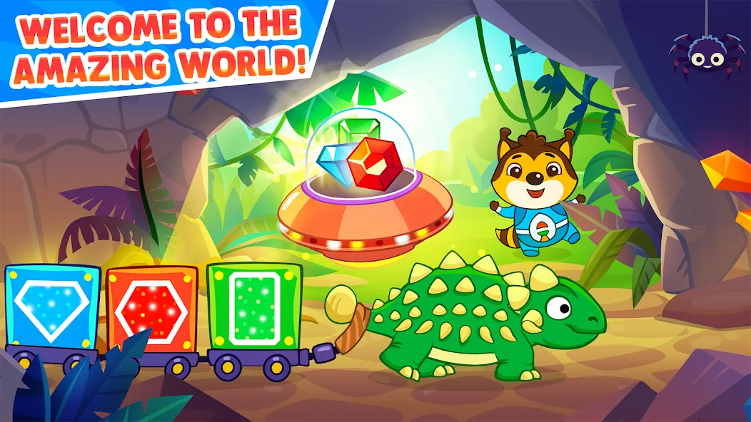 Dinosaur games for toddlers  [МОД Много монет] Screenshot 1