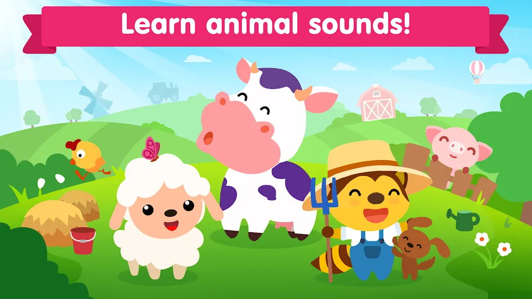 Animal sounds games for babies  [МОД Все открыто] Screenshot 1