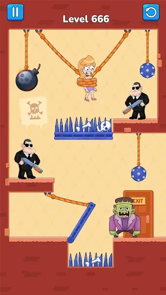 Cut Master: Fun Rope Cut Game (Кат зе Роуп)  [МОД Меню] Screenshot 5