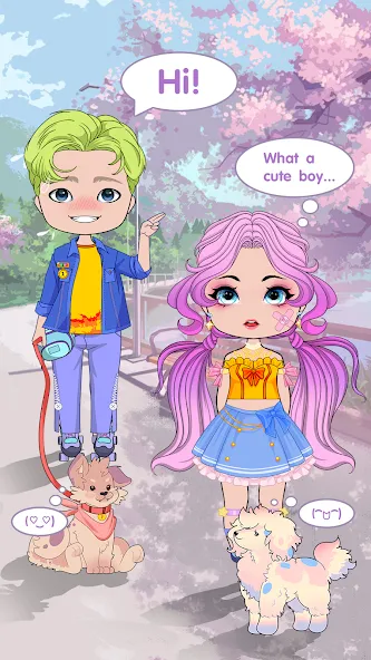 Chibi Doll Dress Up Games  [МОД Много денег] Screenshot 5