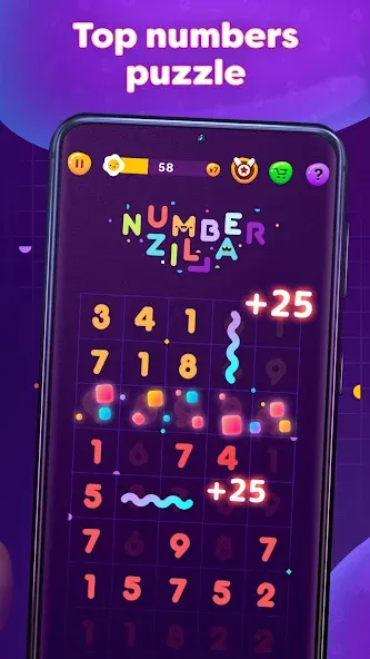 Numberzilla: Number Match Game (Намберзилла)  [МОД Меню] Screenshot 2