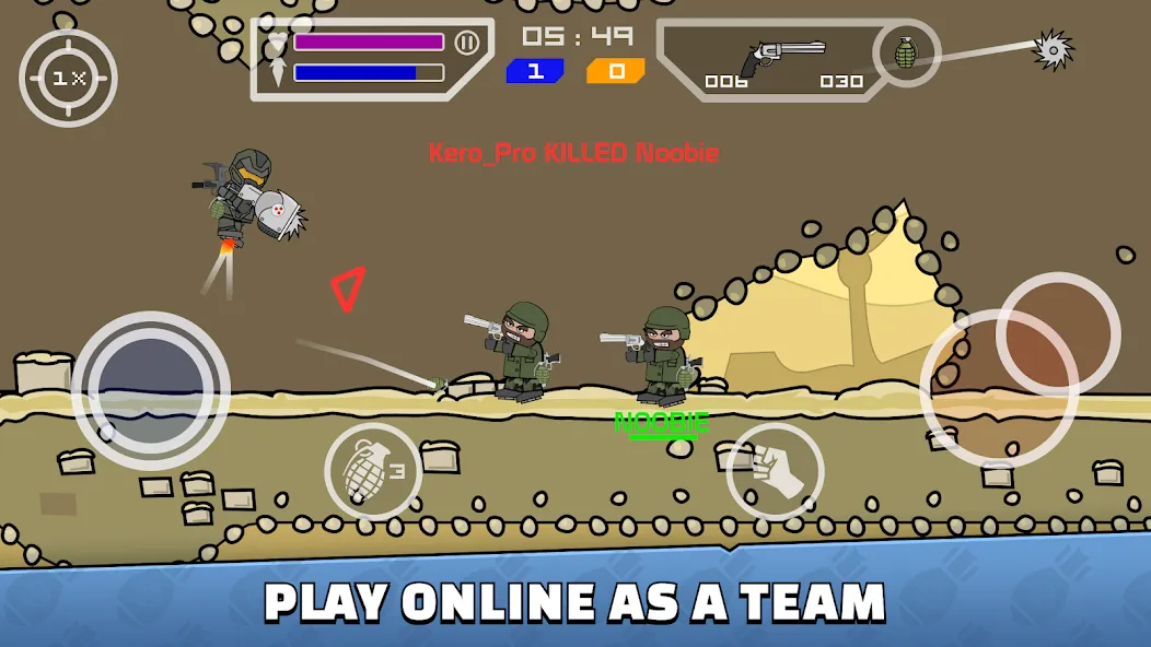 Mini Militia - War.io (Мини Милития)  [МОД Все открыто] Screenshot 1