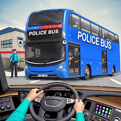 Скачать взлом Police Bus Simulator Bus Games [МОД Бесконечные монеты] на Андроид