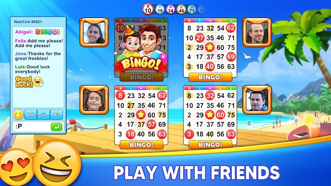 Bingo Holiday: Live Bingo Game  [МОД Меню] Screenshot 5