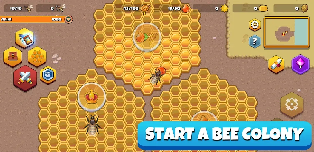 Pocket Bees: Colony Simulator (Покет Биз)  [МОД Много монет] Screenshot 1