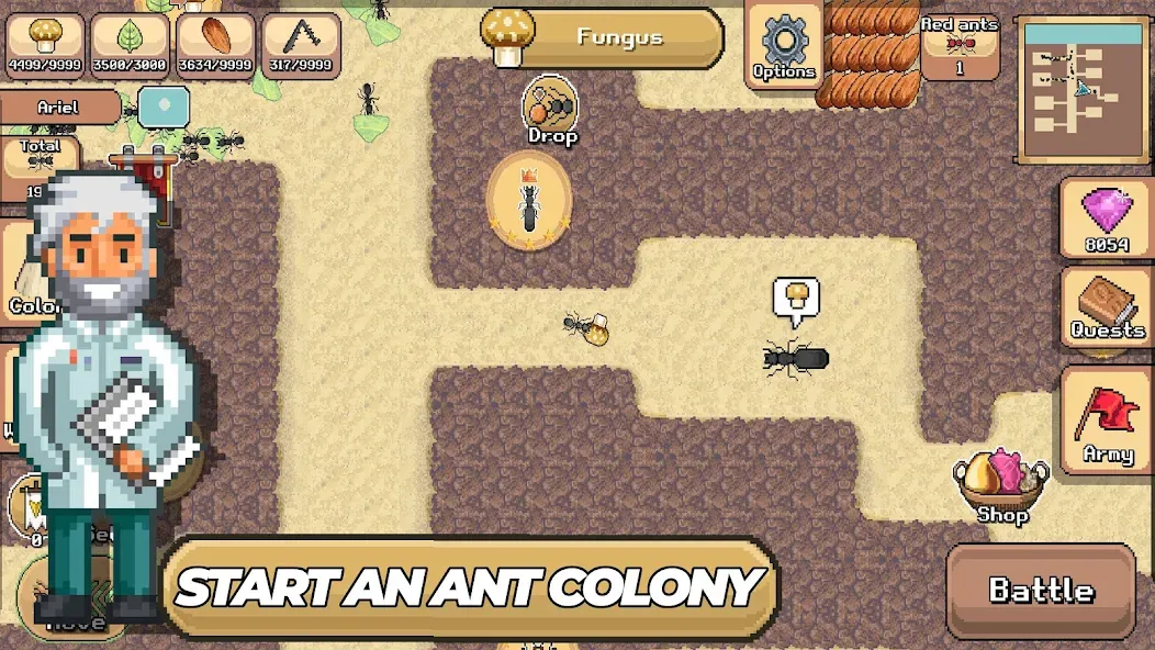 Pocket Ants: Colony Simulator (Покет Муравьи)  [МОД Все открыто] Screenshot 1