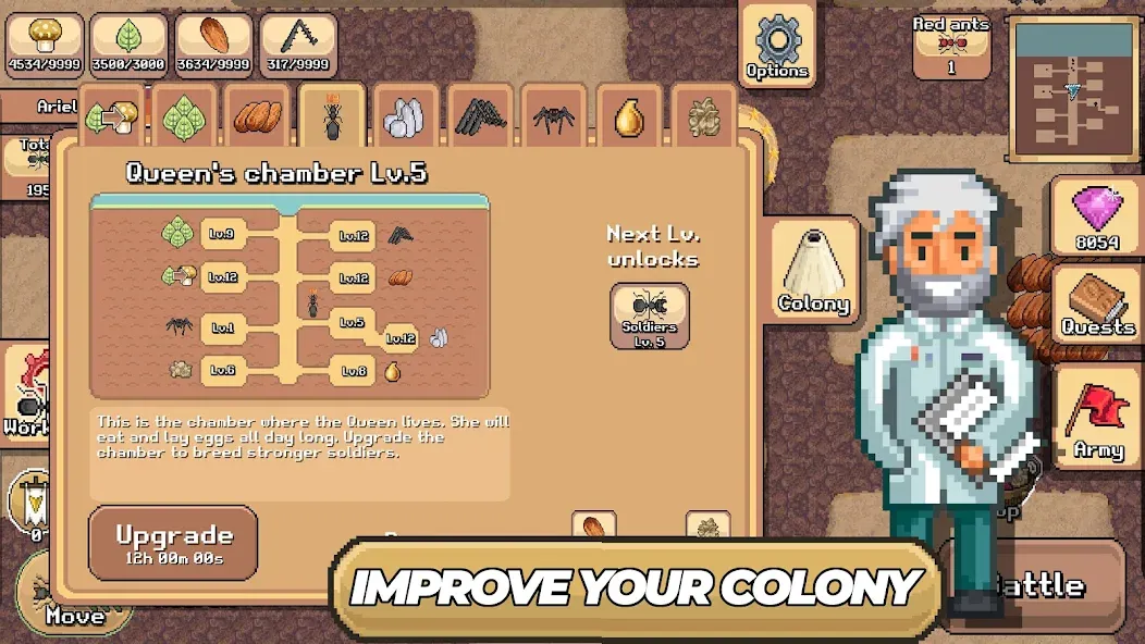 Pocket Ants: Colony Simulator (Покет Муравьи)  [МОД Все открыто] Screenshot 3