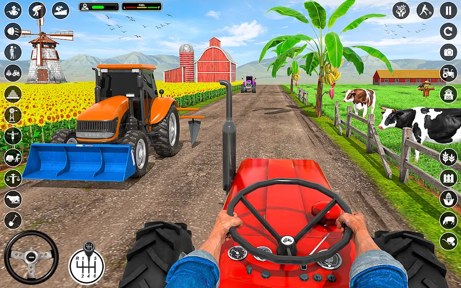 Tractor Farming: Tractor Games (Тракторное хозяйство)  [МОД Бесконечные монеты] Screenshot 1