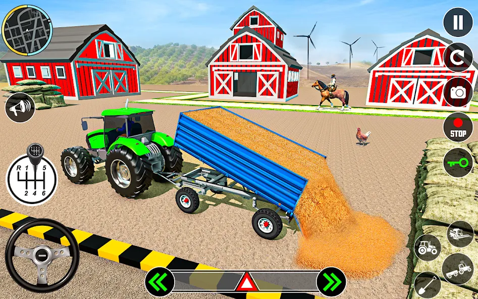 Tractor Farming: Tractor Games (Тракторное хозяйство)  [МОД Бесконечные монеты] Screenshot 5