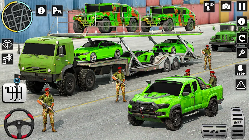 US Army Games Truck Transport (Армейские военные транспортные игры)  [МОД Menu] Screenshot 4