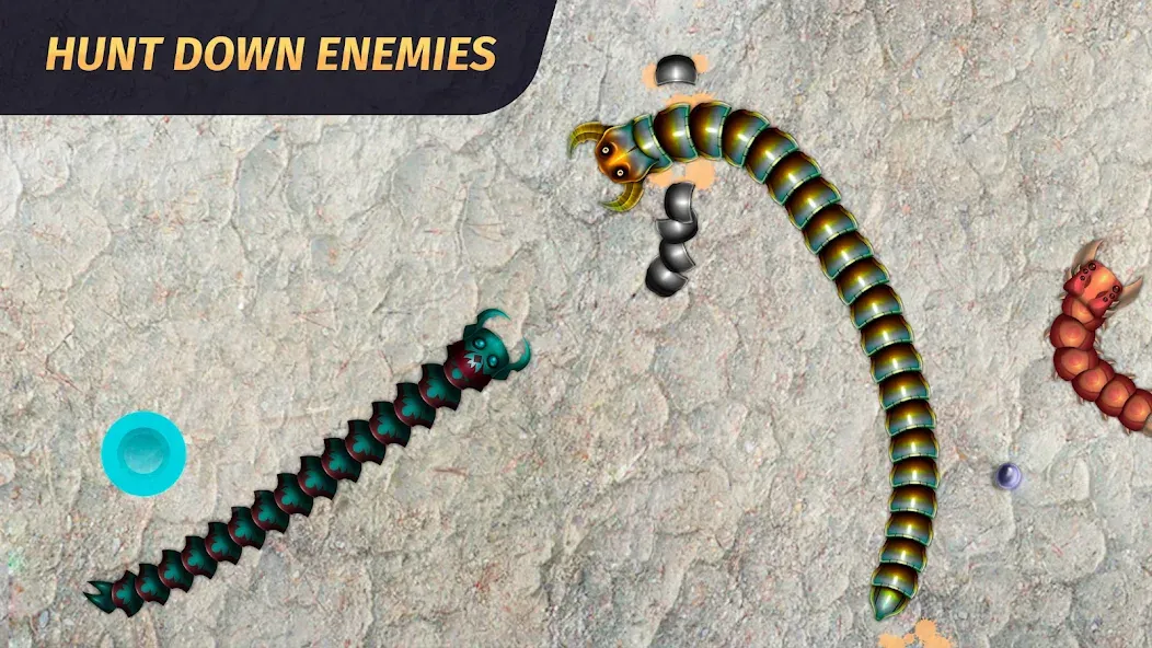 Worm.io - Gusanos Battle  [МОД Бесконечные монеты] Screenshot 2