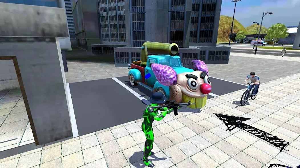 Rope Frog Ninja Hero Car Vegas (Роуп Фрог Ниндзя Герой Кар Вегас)  [МОД Меню] Screenshot 4