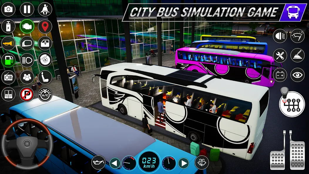 City Bus Simulator: Bus Games (Риал Сити Бас Симулятор Геймс)  [МОД Много денег] Screenshot 4