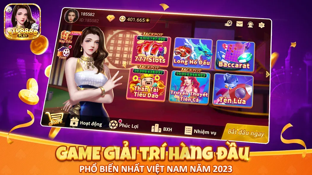 VIP8888 Play - Sòng Bạc ONLINE (ВИП8888 Плей)  [МОД Меню] Screenshot 1