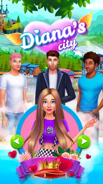 Diana's city-fashion & beauty  [МОД Бесконечные деньги] Screenshot 1