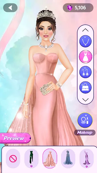 Dress Up Fashion: Makeup Games  [МОД Unlocked] Screenshot 5