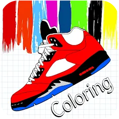 Скачать взлом Basketball Shoes Coloring Book (Раскраска кроссовок для баскетбола) [МОД Много монет] на Андроид