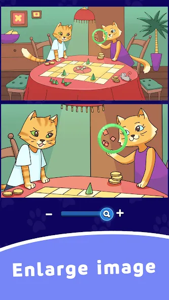 Find Differences: Cute Cats  [МОД Menu] Screenshot 4