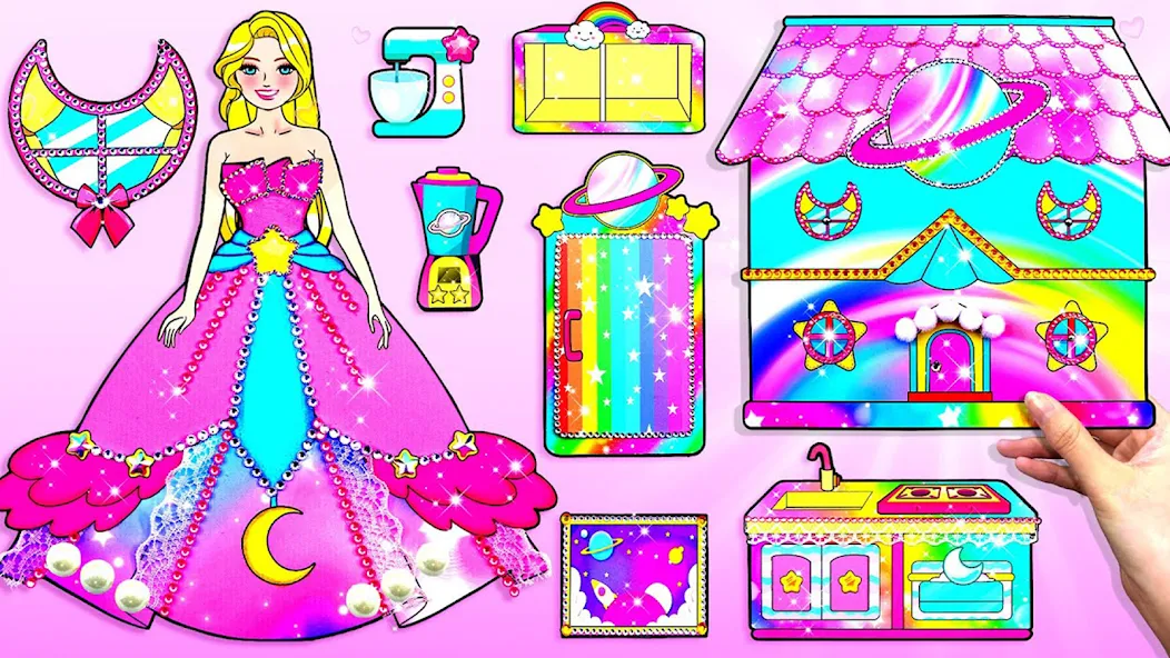 Doll Dress Up Makeup Girl Game (Чиби кукла одевает девушку игры)  [МОД Бесконечные деньги] Screenshot 5