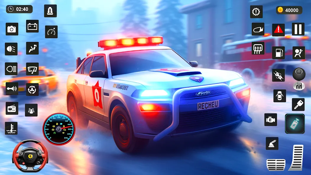 Police Car Kids Driving Game (Кидс Полис Геймс)  [МОД Много денег] Screenshot 1