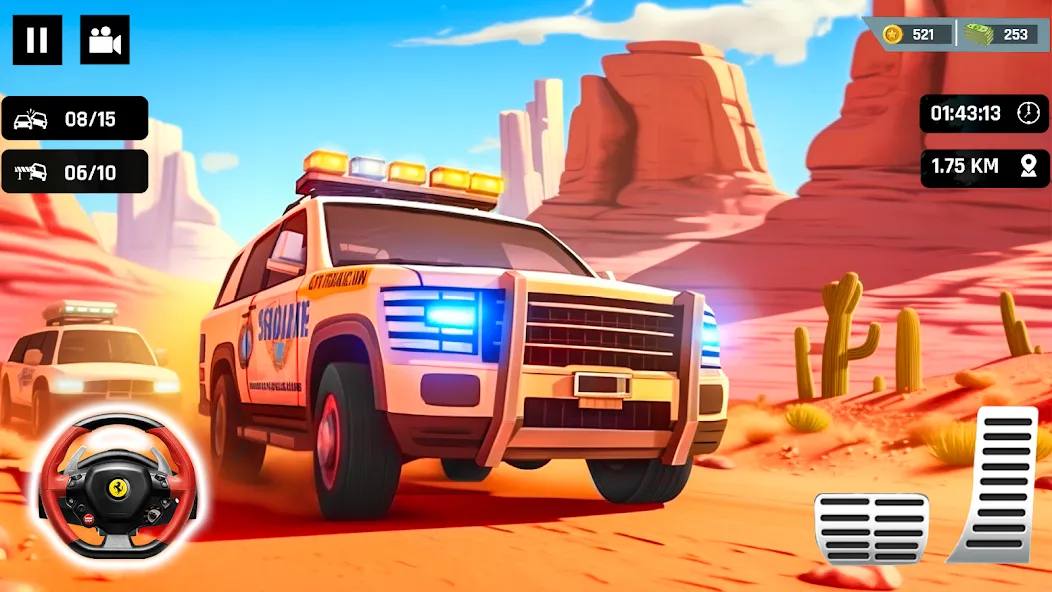 Police Car Kids Driving Game (Кидс Полис Геймс)  [МОД Много денег] Screenshot 2